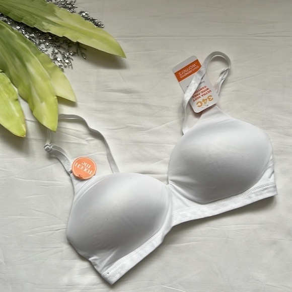 ⭐️nwt Warners Blissful Benefits Ultrasoft Wirefree Contour Bra⭐️ - Picture 4 of 10